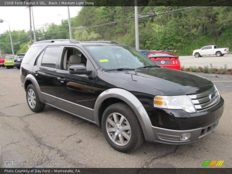 Black / Medium Light Stone 2008 Ford Taurus X SEL