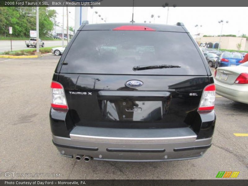 Black / Medium Light Stone 2008 Ford Taurus X SEL