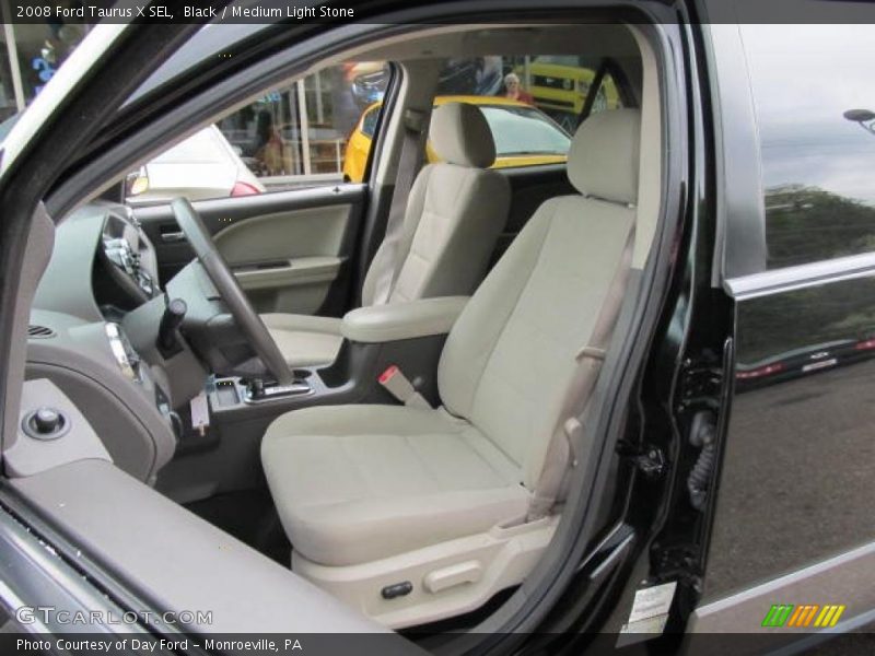 Black / Medium Light Stone 2008 Ford Taurus X SEL