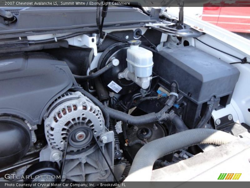 Summit White / Ebony/Light Cashmere 2007 Chevrolet Avalanche LS