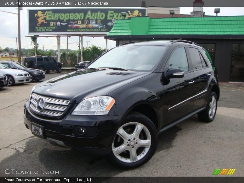 Black / Macadamia 2008 Mercedes-Benz ML 350 4Matic