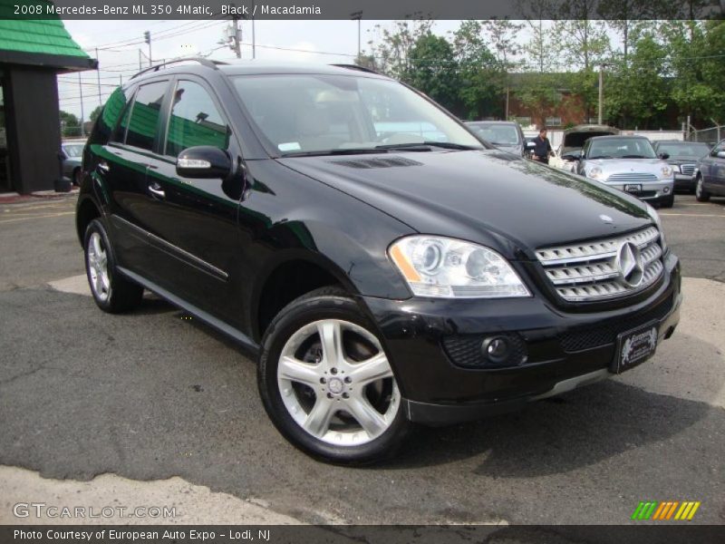 Black / Macadamia 2008 Mercedes-Benz ML 350 4Matic