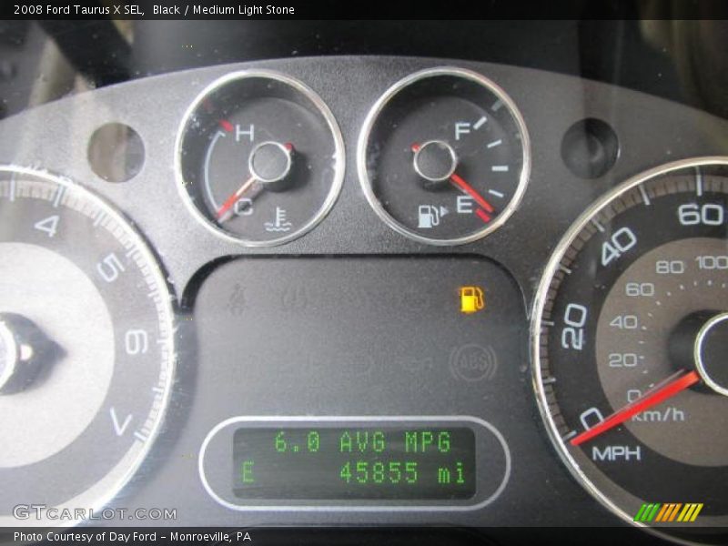 Black / Medium Light Stone 2008 Ford Taurus X SEL