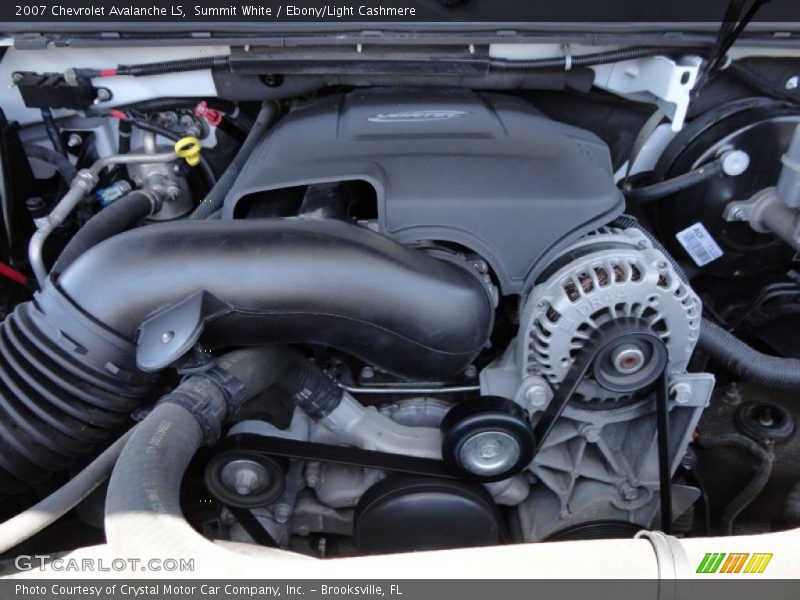 Summit White / Ebony/Light Cashmere 2007 Chevrolet Avalanche LS