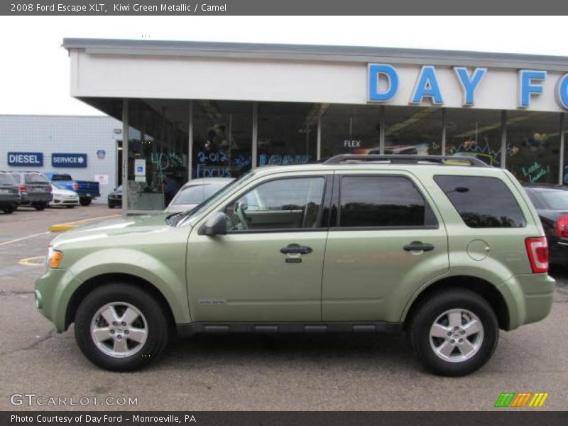 Kiwi Green Metallic / Camel 2008 Ford Escape XLT