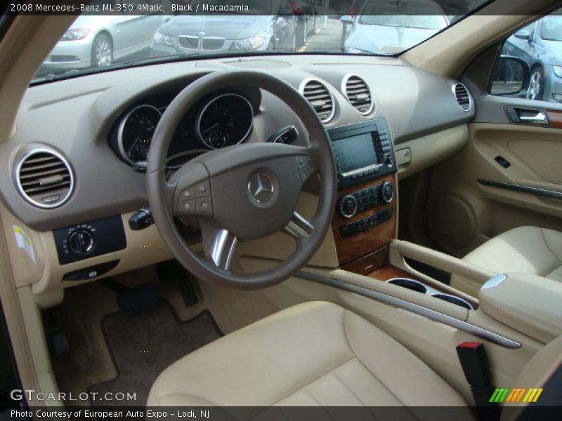 Black / Macadamia 2008 Mercedes-Benz ML 350 4Matic