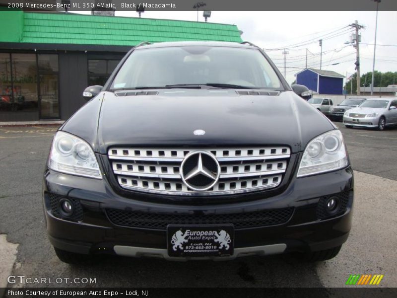 Black / Macadamia 2008 Mercedes-Benz ML 350 4Matic