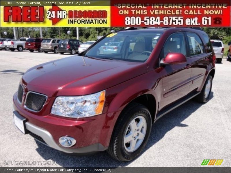 Sonoma Red Metallic / Sand 2008 Pontiac Torrent