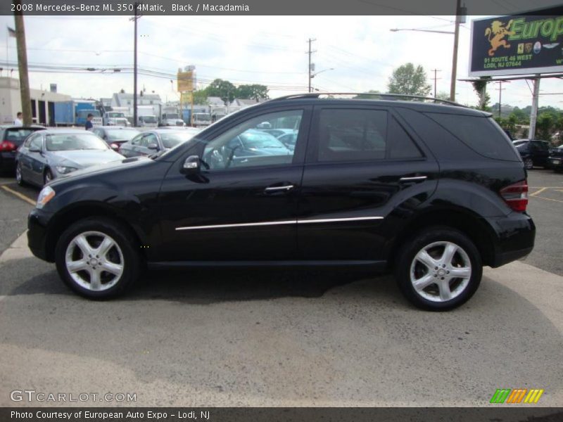 Black / Macadamia 2008 Mercedes-Benz ML 350 4Matic