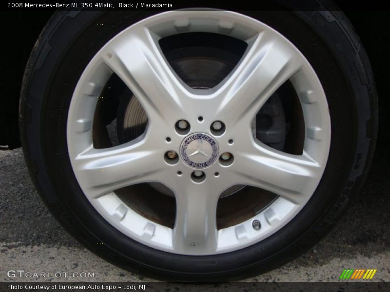 Black / Macadamia 2008 Mercedes-Benz ML 350 4Matic