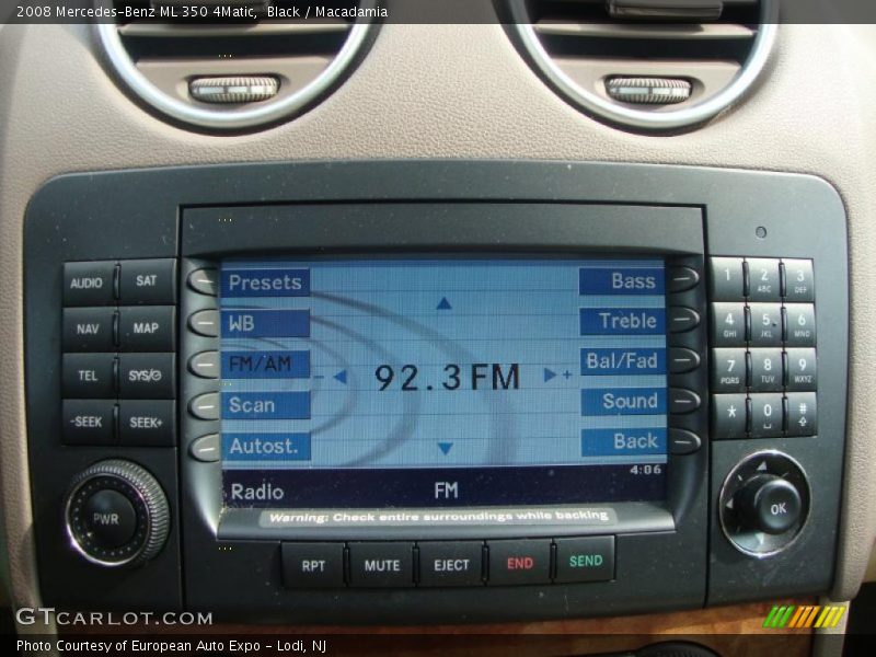 Black / Macadamia 2008 Mercedes-Benz ML 350 4Matic