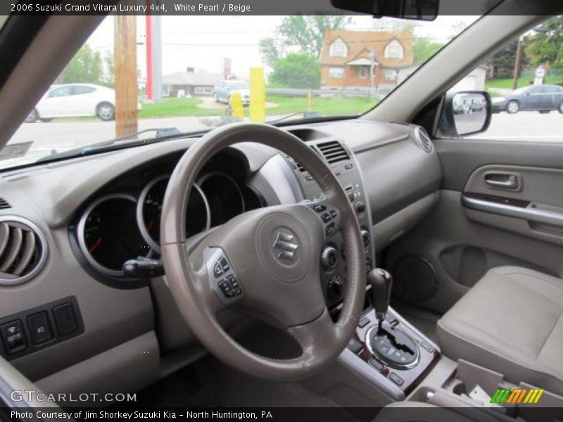 White Pearl / Beige 2006 Suzuki Grand Vitara Luxury 4x4