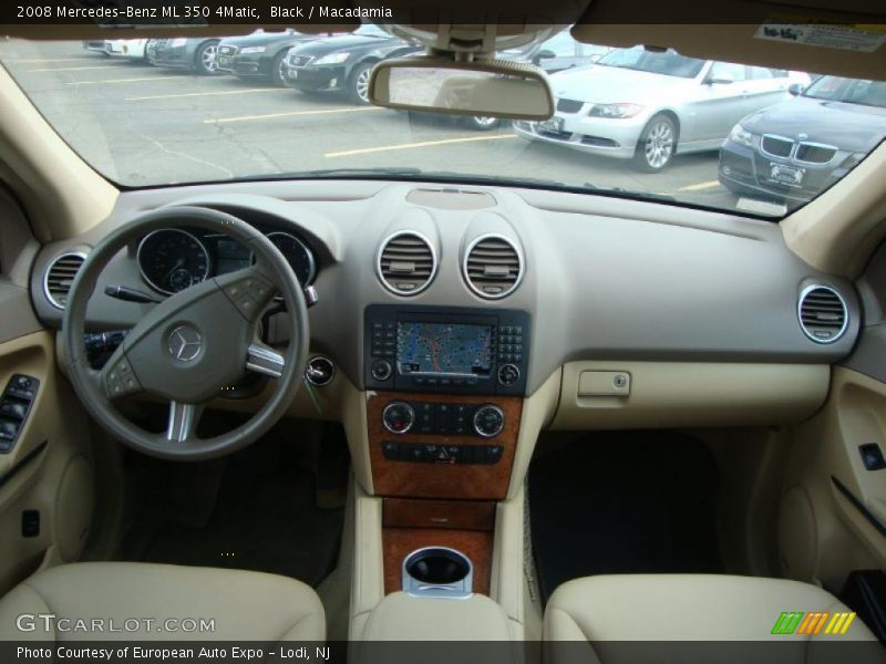 Black / Macadamia 2008 Mercedes-Benz ML 350 4Matic