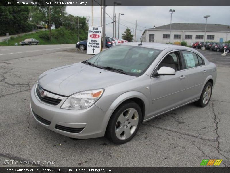 Silver Pearl Metallic / Gray 2007 Saturn Aura XE