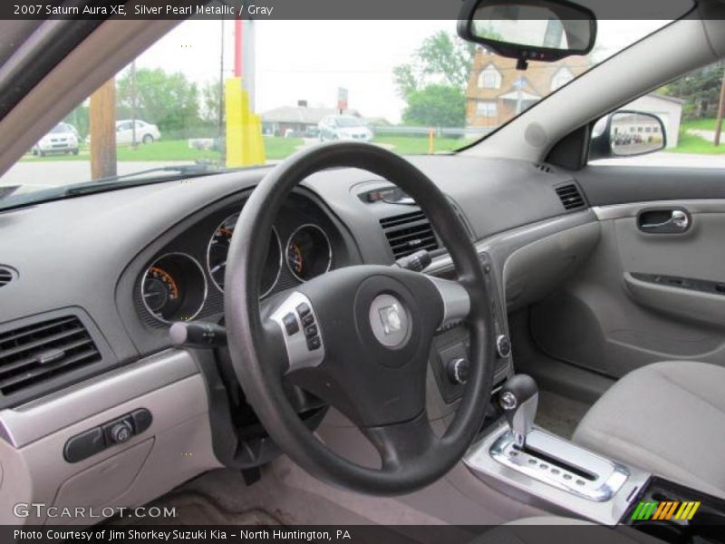 Silver Pearl Metallic / Gray 2007 Saturn Aura XE