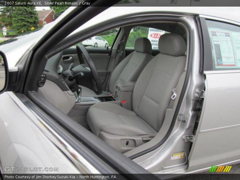 Silver Pearl Metallic / Gray 2007 Saturn Aura XE