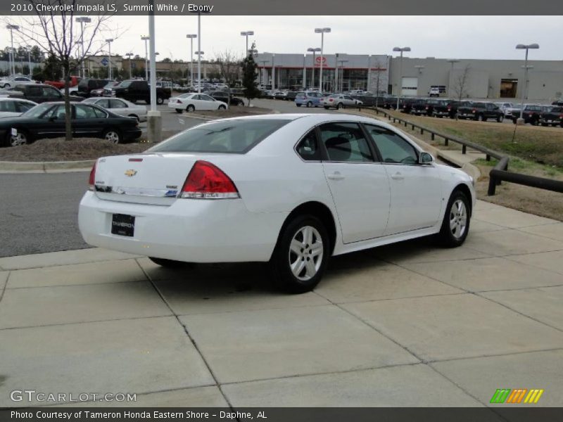 Summit White / Ebony 2010 Chevrolet Impala LS