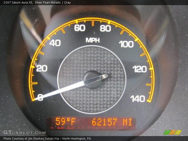 Silver Pearl Metallic / Gray 2007 Saturn Aura XE