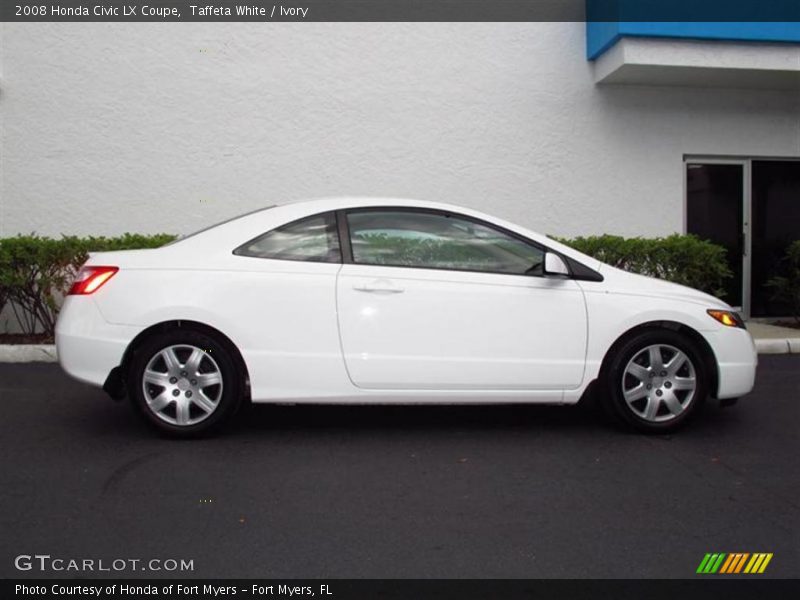 Taffeta White / Ivory 2008 Honda Civic LX Coupe