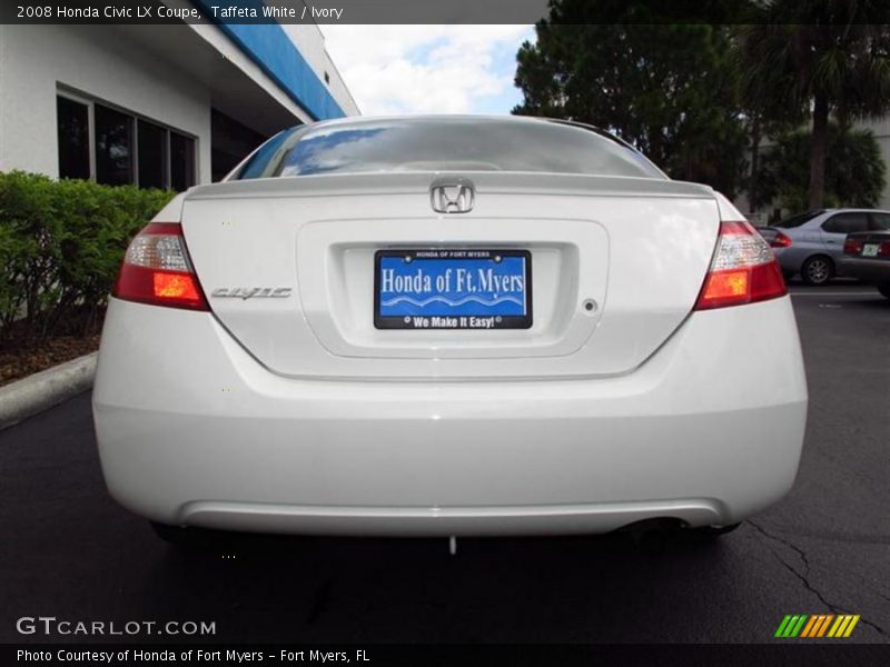 Taffeta White / Ivory 2008 Honda Civic LX Coupe