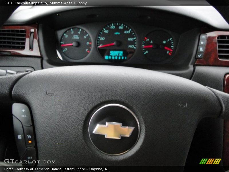 Summit White / Ebony 2010 Chevrolet Impala LS