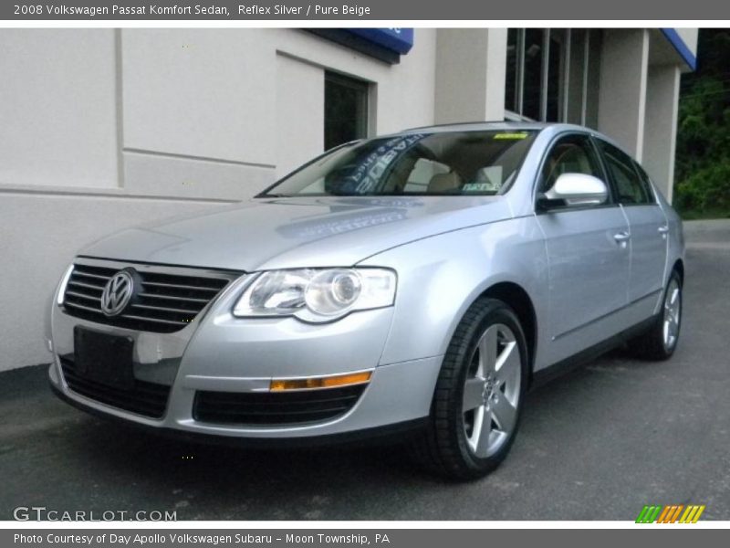 Reflex Silver / Pure Beige 2008 Volkswagen Passat Komfort Sedan