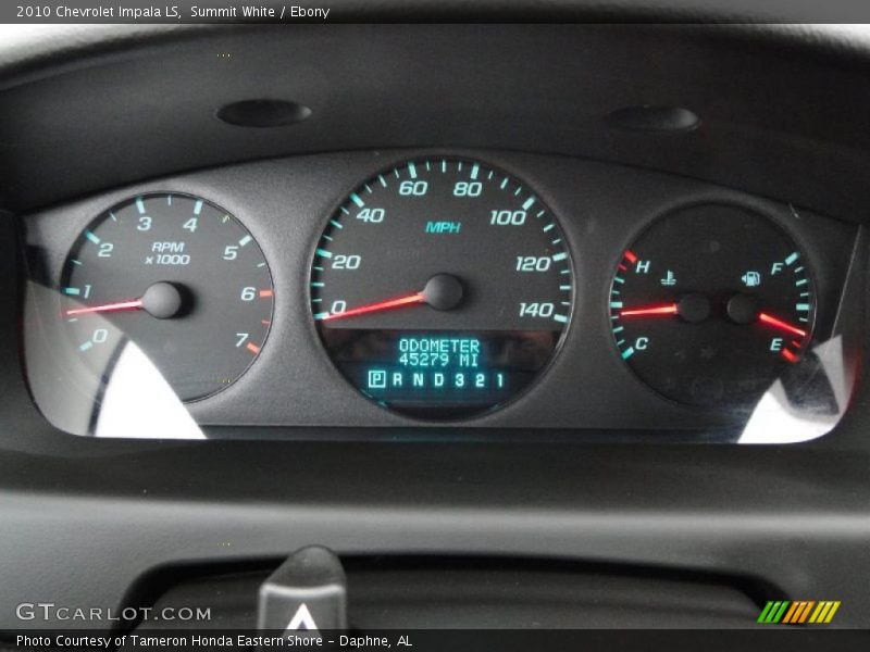 Summit White / Ebony 2010 Chevrolet Impala LS