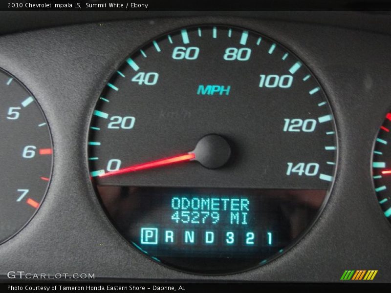 Summit White / Ebony 2010 Chevrolet Impala LS