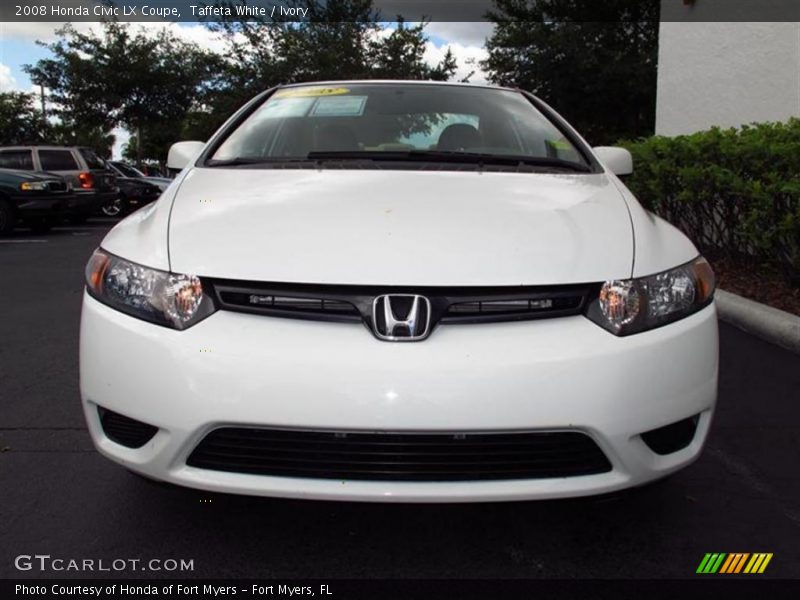 Taffeta White / Ivory 2008 Honda Civic LX Coupe