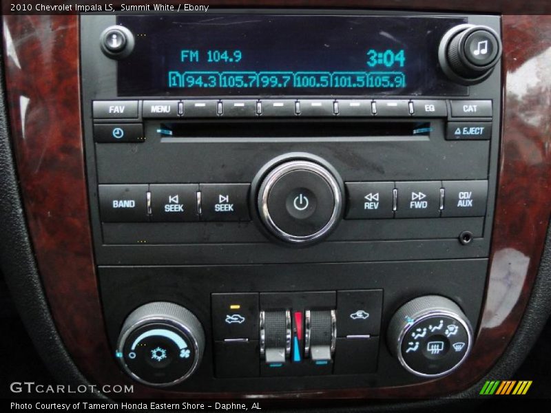 Summit White / Ebony 2010 Chevrolet Impala LS
