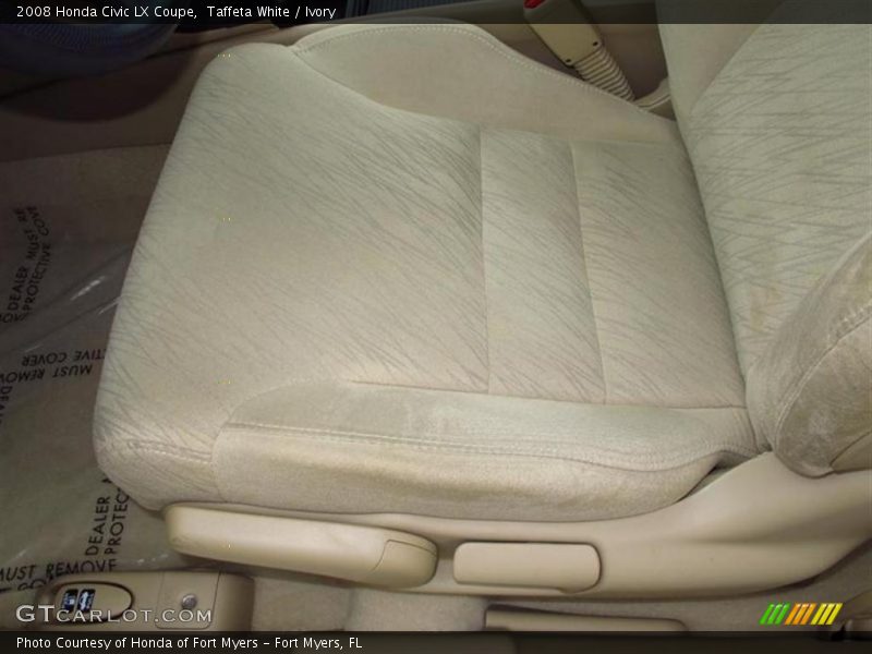 Taffeta White / Ivory 2008 Honda Civic LX Coupe