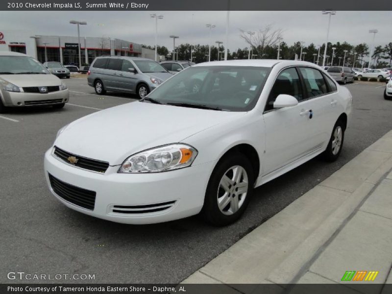 Summit White / Ebony 2010 Chevrolet Impala LS