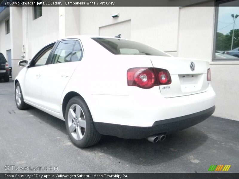 Campanella White / Art Grey 2008 Volkswagen Jetta SE Sedan