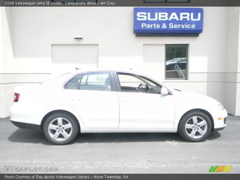 Campanella White / Art Grey 2008 Volkswagen Jetta SE Sedan