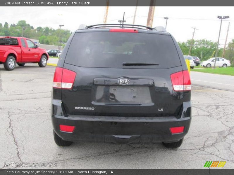 Ebony Black / Black 2009 Kia Borrego LX V6 4x4