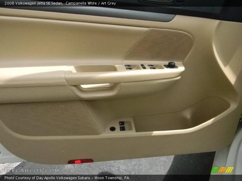 Campanella White / Art Grey 2008 Volkswagen Jetta SE Sedan