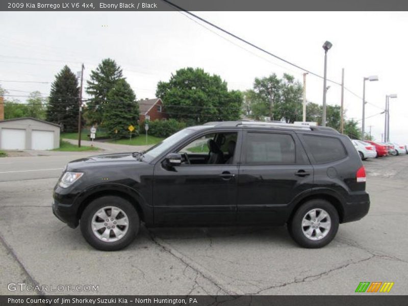 Ebony Black / Black 2009 Kia Borrego LX V6 4x4