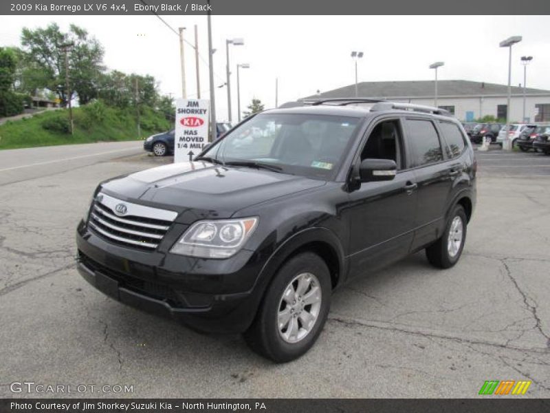 Ebony Black / Black 2009 Kia Borrego LX V6 4x4