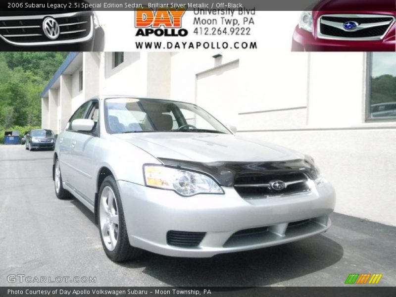 Brilliant Silver Metallic / Off-Black 2006 Subaru Legacy 2.5i Special Edition Sedan