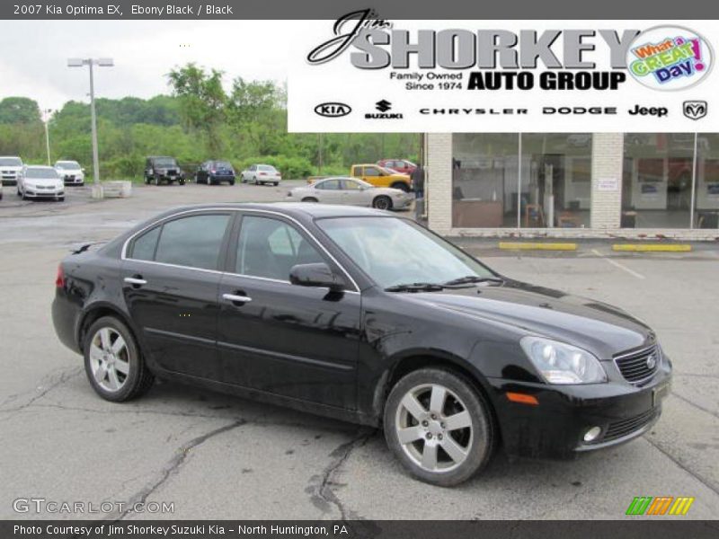 Ebony Black / Black 2007 Kia Optima EX