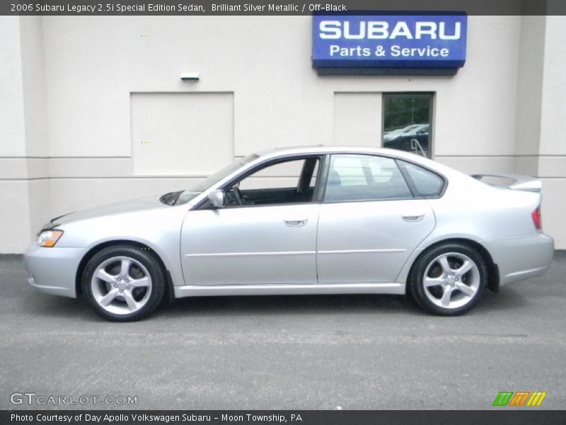 Brilliant Silver Metallic / Off-Black 2006 Subaru Legacy 2.5i Special Edition Sedan