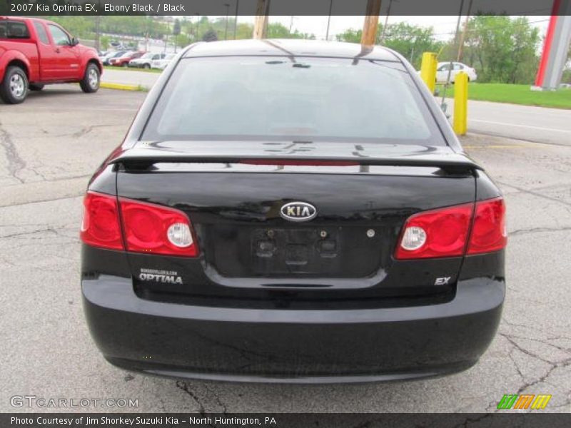 Ebony Black / Black 2007 Kia Optima EX