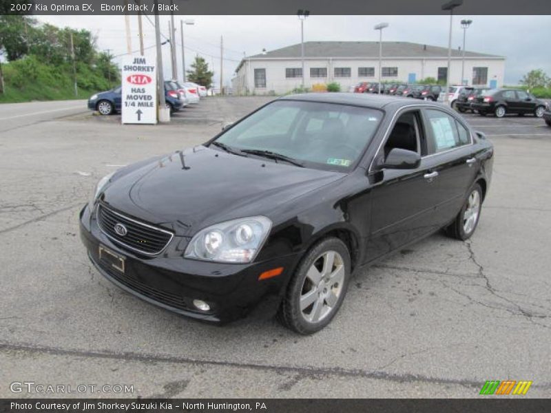 Ebony Black / Black 2007 Kia Optima EX