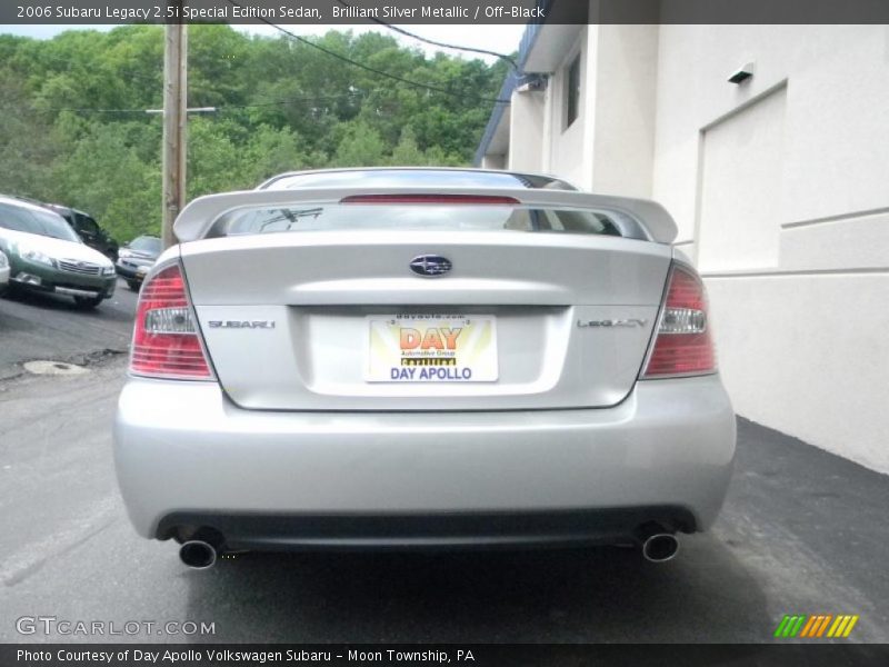 Brilliant Silver Metallic / Off-Black 2006 Subaru Legacy 2.5i Special Edition Sedan