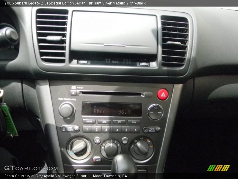 Brilliant Silver Metallic / Off-Black 2006 Subaru Legacy 2.5i Special Edition Sedan