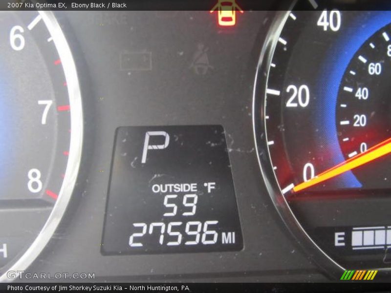 Ebony Black / Black 2007 Kia Optima EX