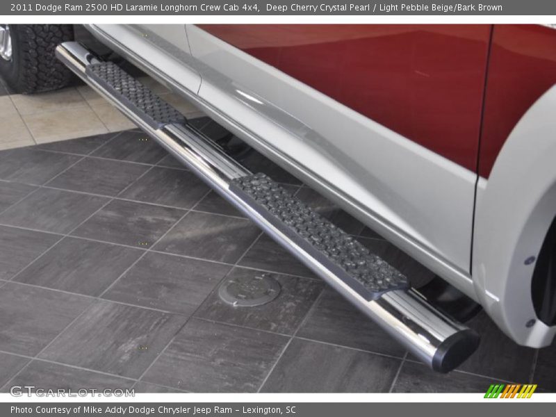 Deep Cherry Crystal Pearl / Light Pebble Beige/Bark Brown 2011 Dodge Ram 2500 HD Laramie Longhorn Crew Cab 4x4