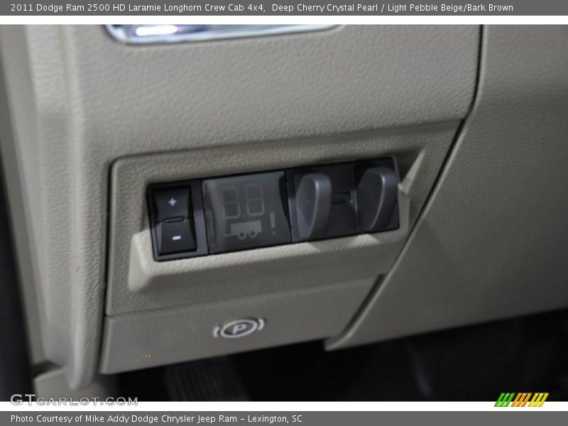 Deep Cherry Crystal Pearl / Light Pebble Beige/Bark Brown 2011 Dodge Ram 2500 HD Laramie Longhorn Crew Cab 4x4