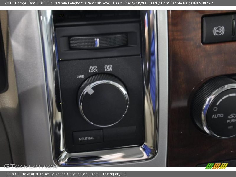 Deep Cherry Crystal Pearl / Light Pebble Beige/Bark Brown 2011 Dodge Ram 2500 HD Laramie Longhorn Crew Cab 4x4