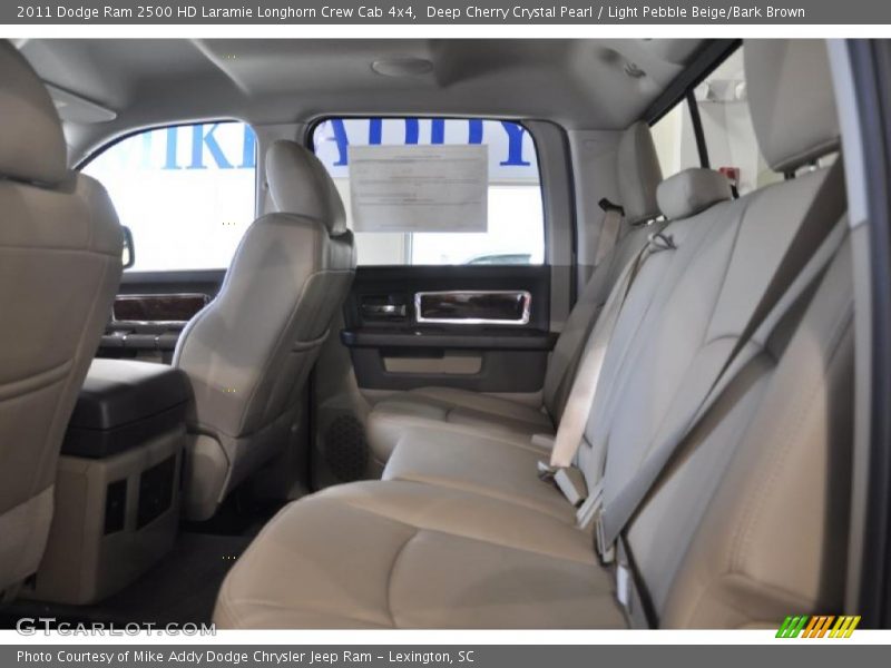Deep Cherry Crystal Pearl / Light Pebble Beige/Bark Brown 2011 Dodge Ram 2500 HD Laramie Longhorn Crew Cab 4x4